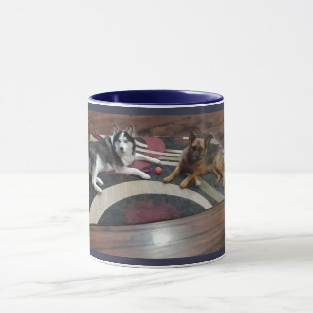 German Shepherd and Husky Mug (Center)
