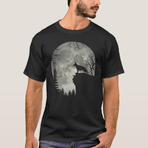 German Shepherd And Moon Halloween T-Shirt