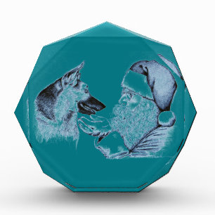 German Shepherd and Santa Claus Award