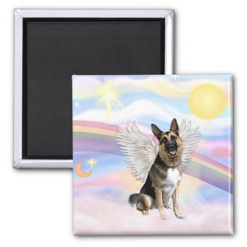 German Shepherd Angel 3 Magnet