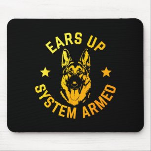 German Shepherd Art For Men Women German Shepherd Mouse Pad