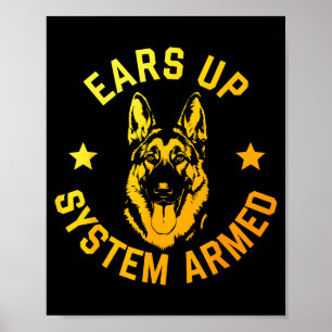 German Shepherd Art For Men Women German Shepherd Poster