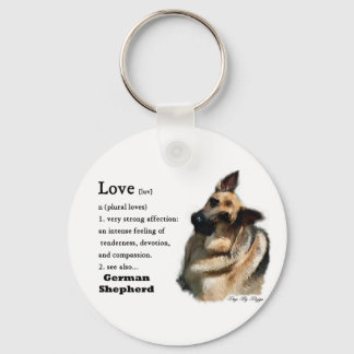 German Shepherd Art Gifts Keychain
