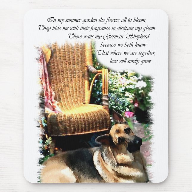German Shepherd Art Gifts Mouse Pad (Front)