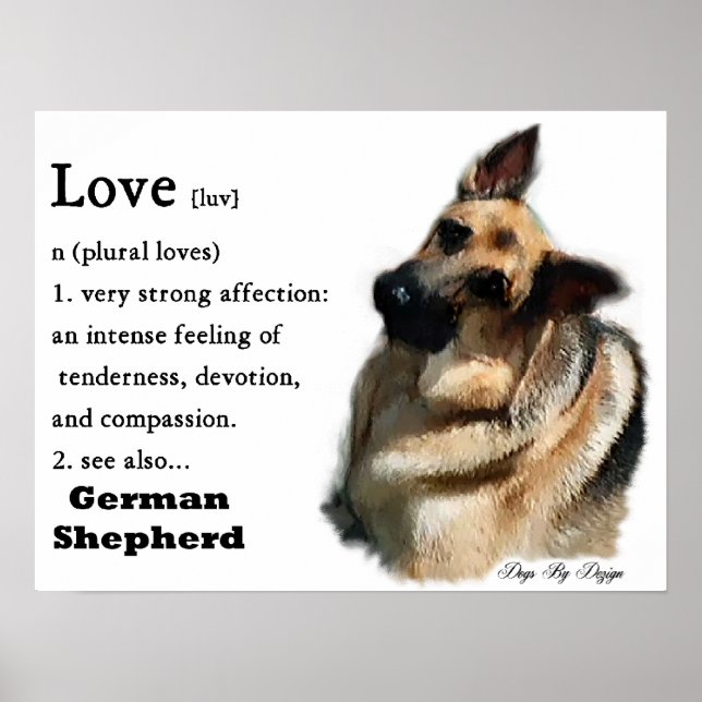 German Shepherd Art Print (Front)