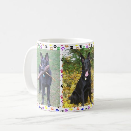 German Shepherd Autumn and Toys  Paw Prints ZKA Coffee Mug