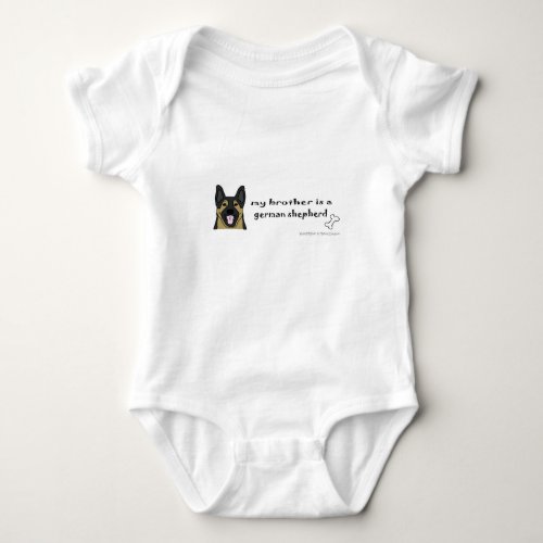 german shepherd baby bodysuit