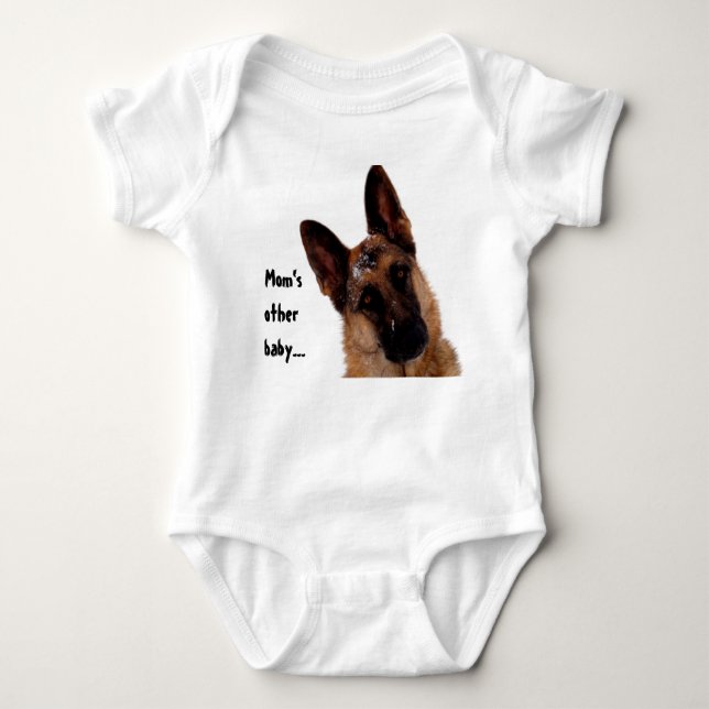 German Shepherd Baby Bodysuit (Front)