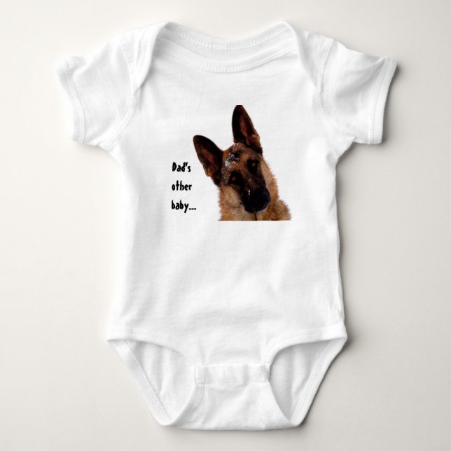 German Shepherd Baby Bodysuit (Front)