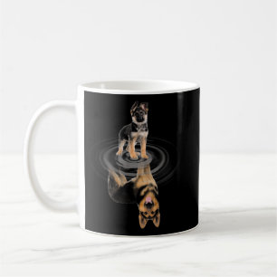 GERMAN SHEPHERD Baby Reflection Mirror GERMAN SHEP Coffee Mug