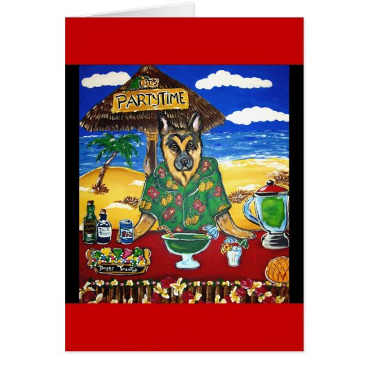 German Shepherd Bartender Cards (Front)