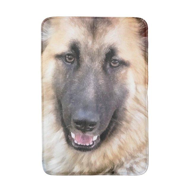 GERMAN SHEPHERD BATH MAT (Front Vertical)