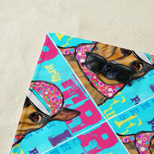German Shepherd  Beach Towel (In Situ)