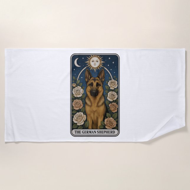 German Shepherd Beach Towel (Front)