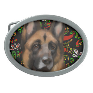 GERMAN SHEPHERD        BELT BUCKLE