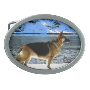 German Shepherd Belt Buckle