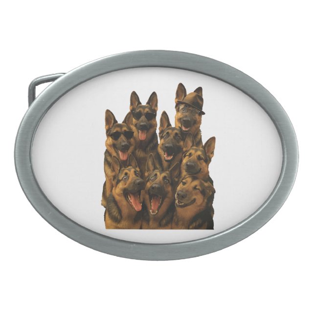 German Shepherd Belt Buckle (Front)