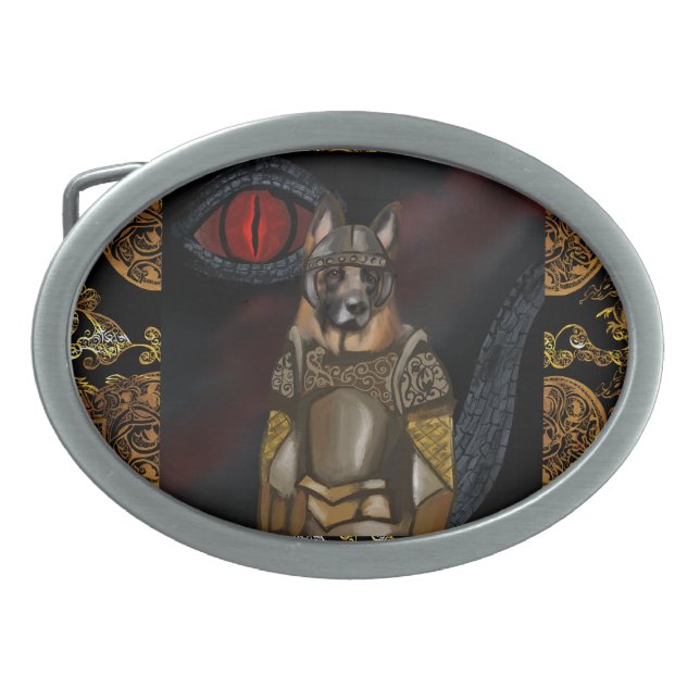 German Shepherd            Belt Buckle (Front)