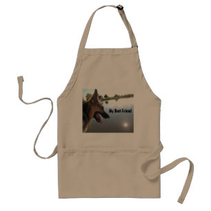 German Shepherd Best Friend Adult Apron