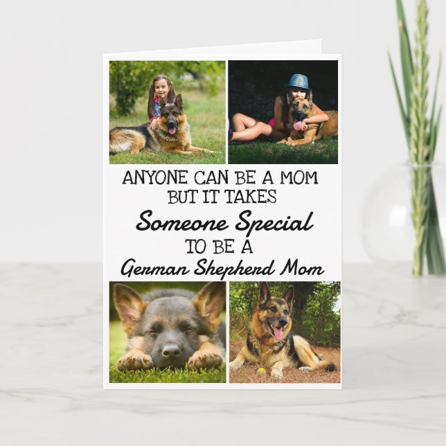 German Shepherd...Best Mom Mother's Day Card (Front)