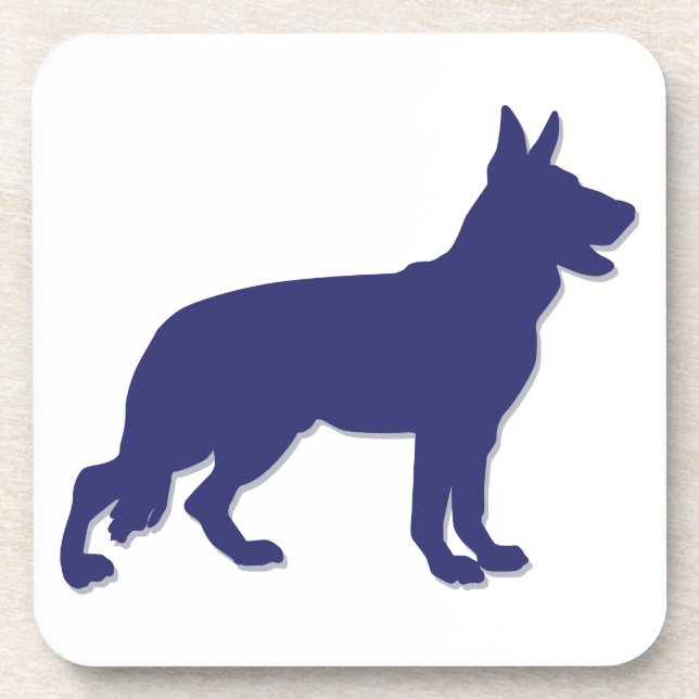 German Shepherd Beverage Coaster (Front)