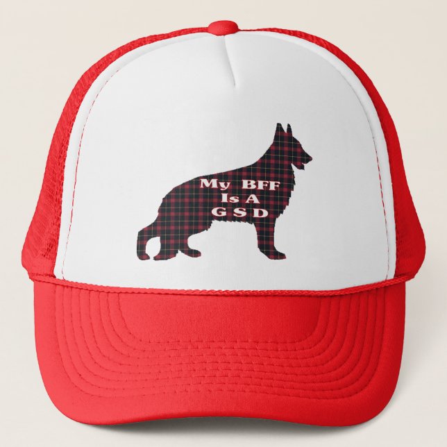 GERMAN SHEPHERD BFF Gifts Trucker Hat (Front)