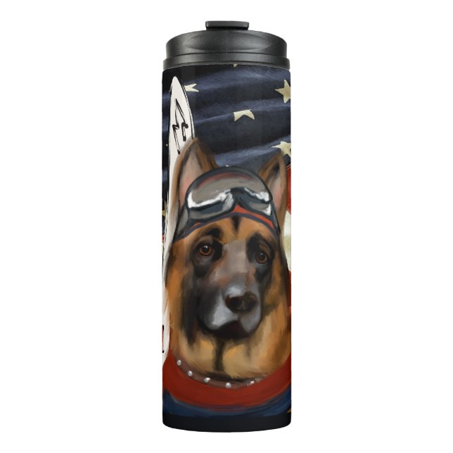 GERMAN SHEPHERD BIATHLON  THERMAL TUMBLER (Front)
