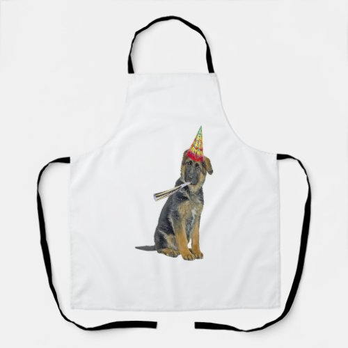 German Shepherd Birthday  Apron