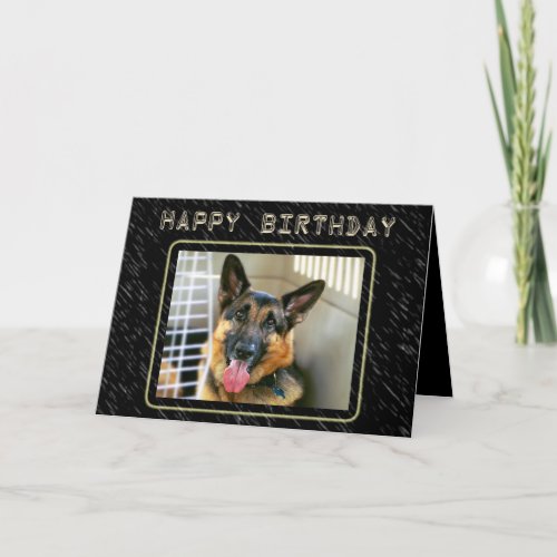 German Shepherd Birthday Card