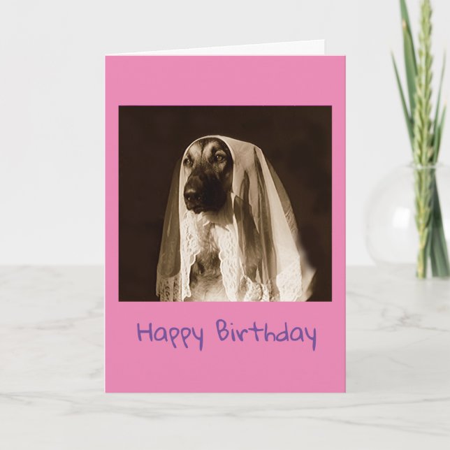 German shepherd Birthday card (Front)
