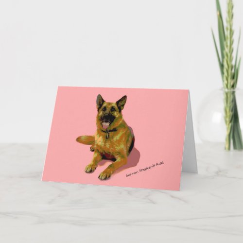 German Shepherd Birthday Card