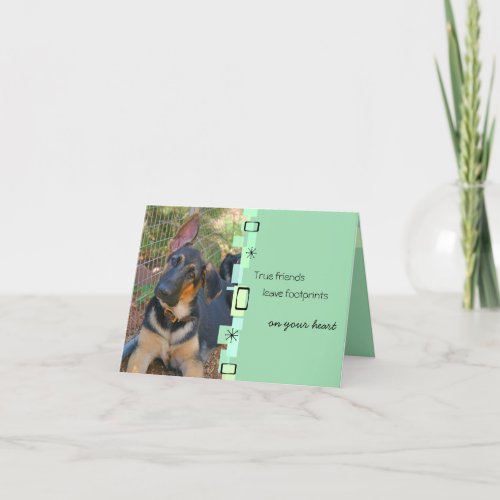 German Shepherd Birthday Greeting Card