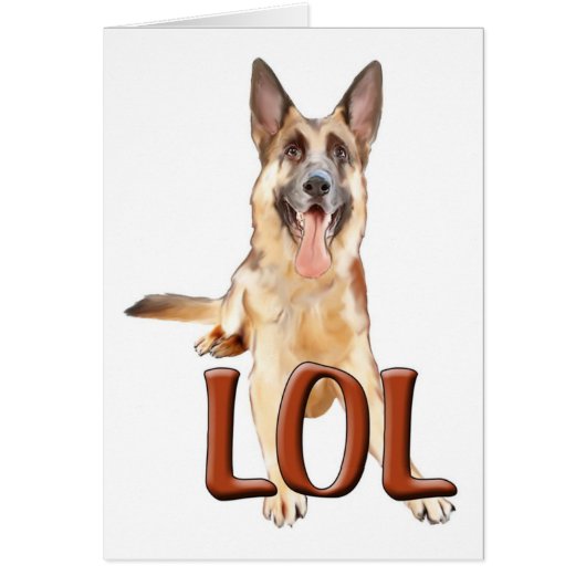 German shepherd Bithday card (Front)
