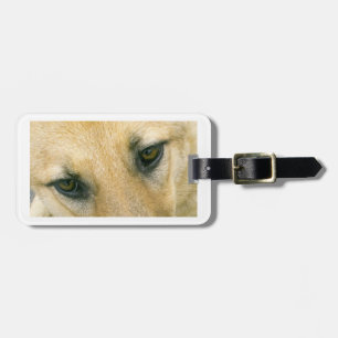 german-shepherd-black and cream eyes luggage tag