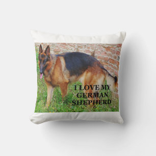 german-shepherd-black and red love w pic throw pillow