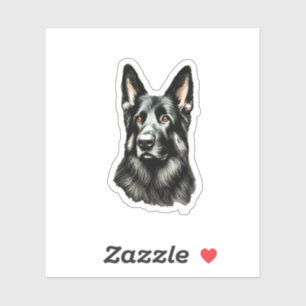 German Shepherd Black and Tan Sticker
