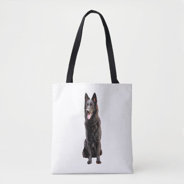 German Shepherd Black Dog  Tote Bag (Front)