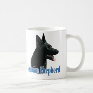 German Shepherd (black) Name Coffee Mug