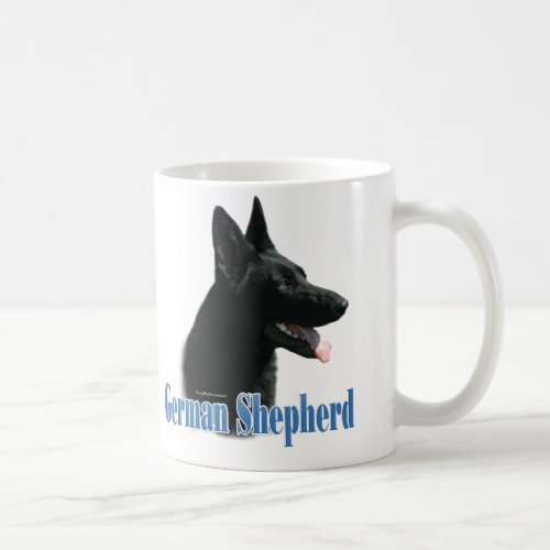German Shepherd black Name Coffee Mug