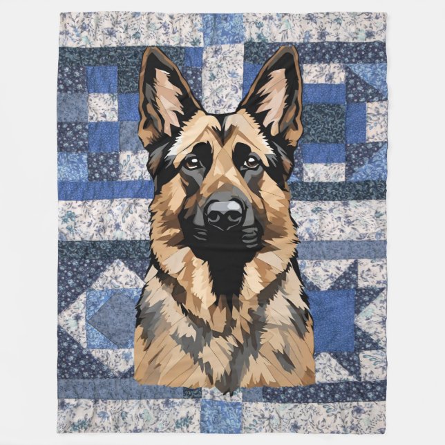 German Shepherd Blanket (Front)