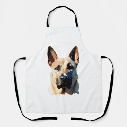 German Shepherd Blond Polygon Style Classic T_Shir Apron