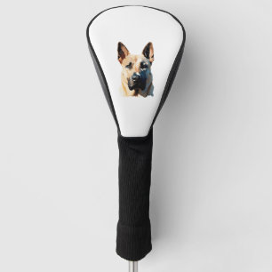German Shepherd Blond Polygon Style Classic T-Shir Golf Head Cover