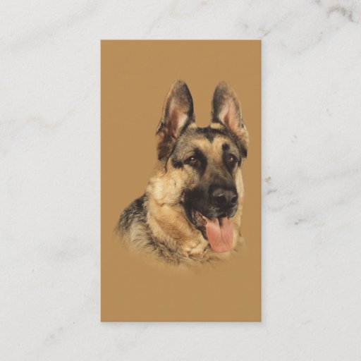 Customizable German Shepherd Breeder Business Card