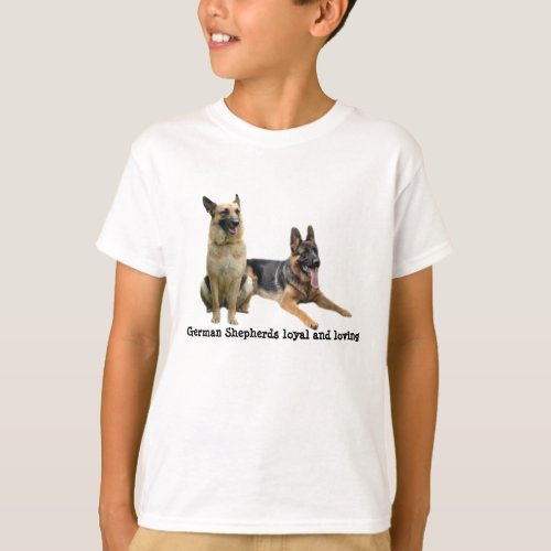 German Shepherd Buddies Kids Unisex Shirt