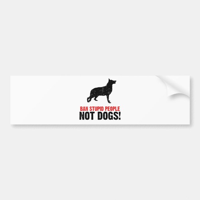 German Shepherd Bumper Sticker (Front)