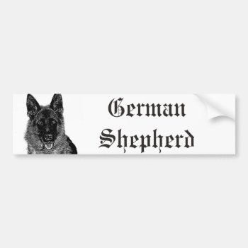 German Shepherd Bumper Sticker by ritmoboxer at Zazzle