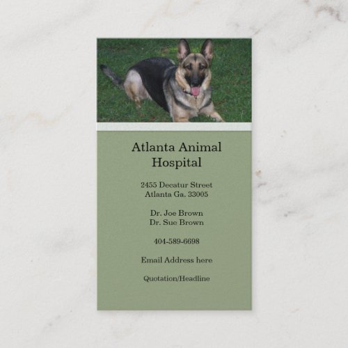 German Shepherd Business Card