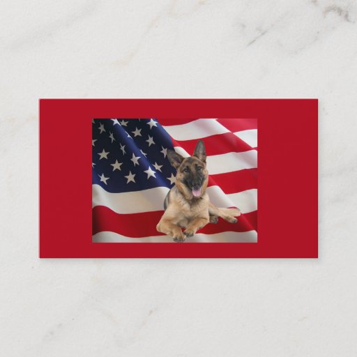 Customizable German Shepherd Business Card