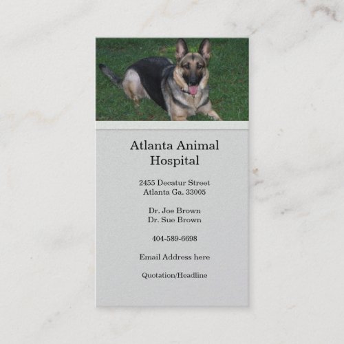 German Shepherd Business Card