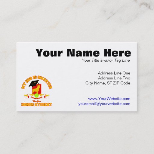 Customizable German Shepherd Business Card